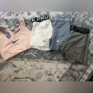 Nike Lot of Sports Bras and Nike Pros